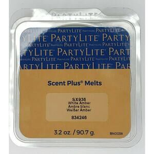 PartyLite Scent Plus Melts 9 pc Retired Scent New WhiteAmber P7E/SX936/Bin12,16